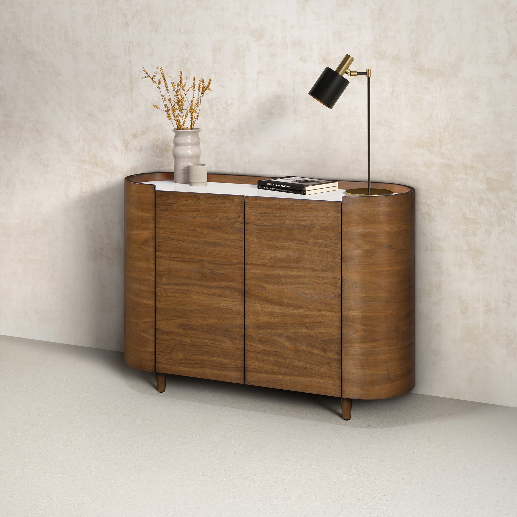 Hedy 30 po - Meuble-lavabo avec dessus en quartz blanc