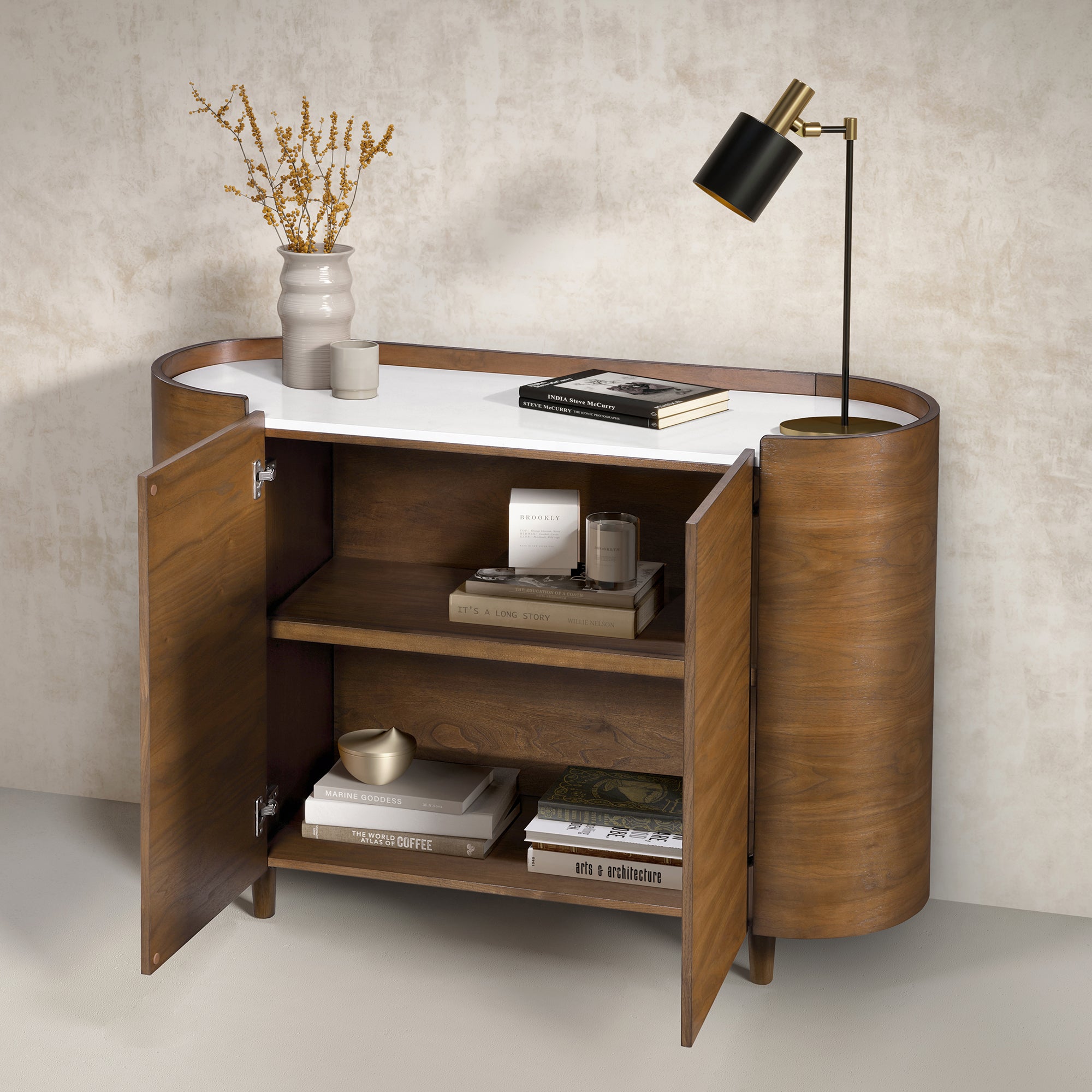Hedy 30 po - Meuble-lavabo avec dessus en quartz blanc