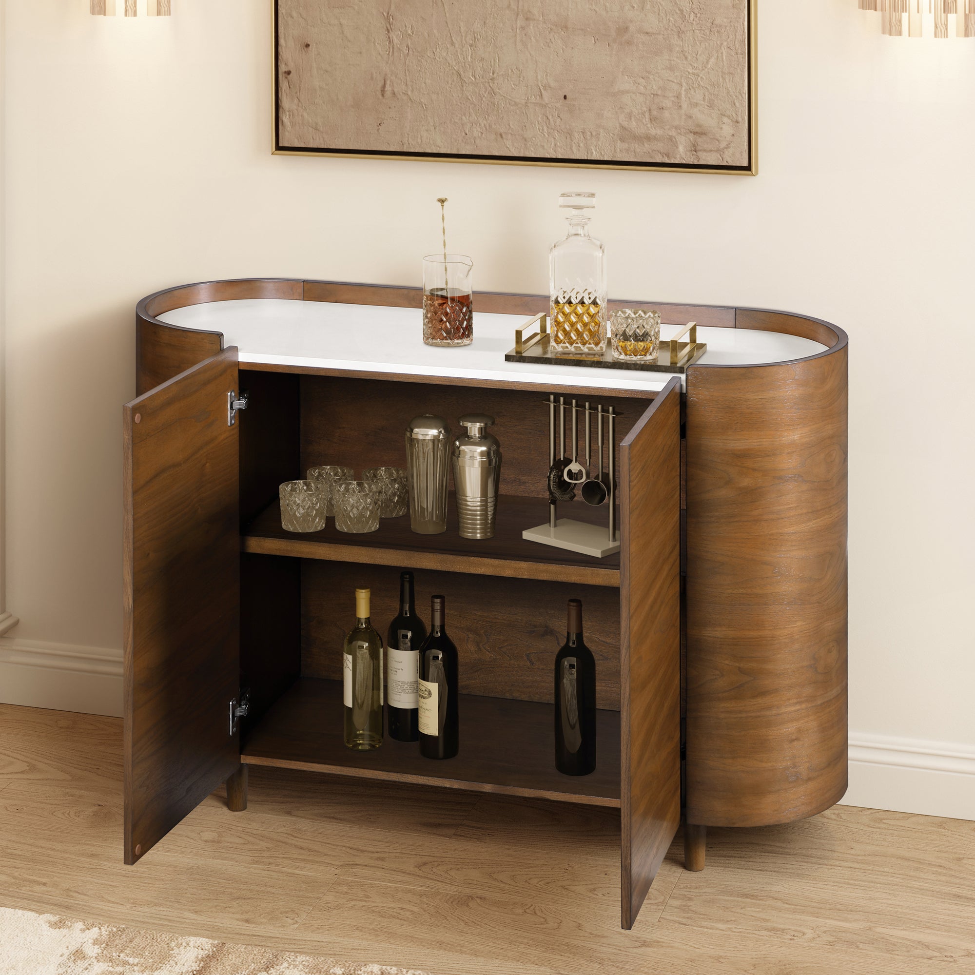 Hedy 30 po - Meuble-lavabo avec dessus en quartz blanc