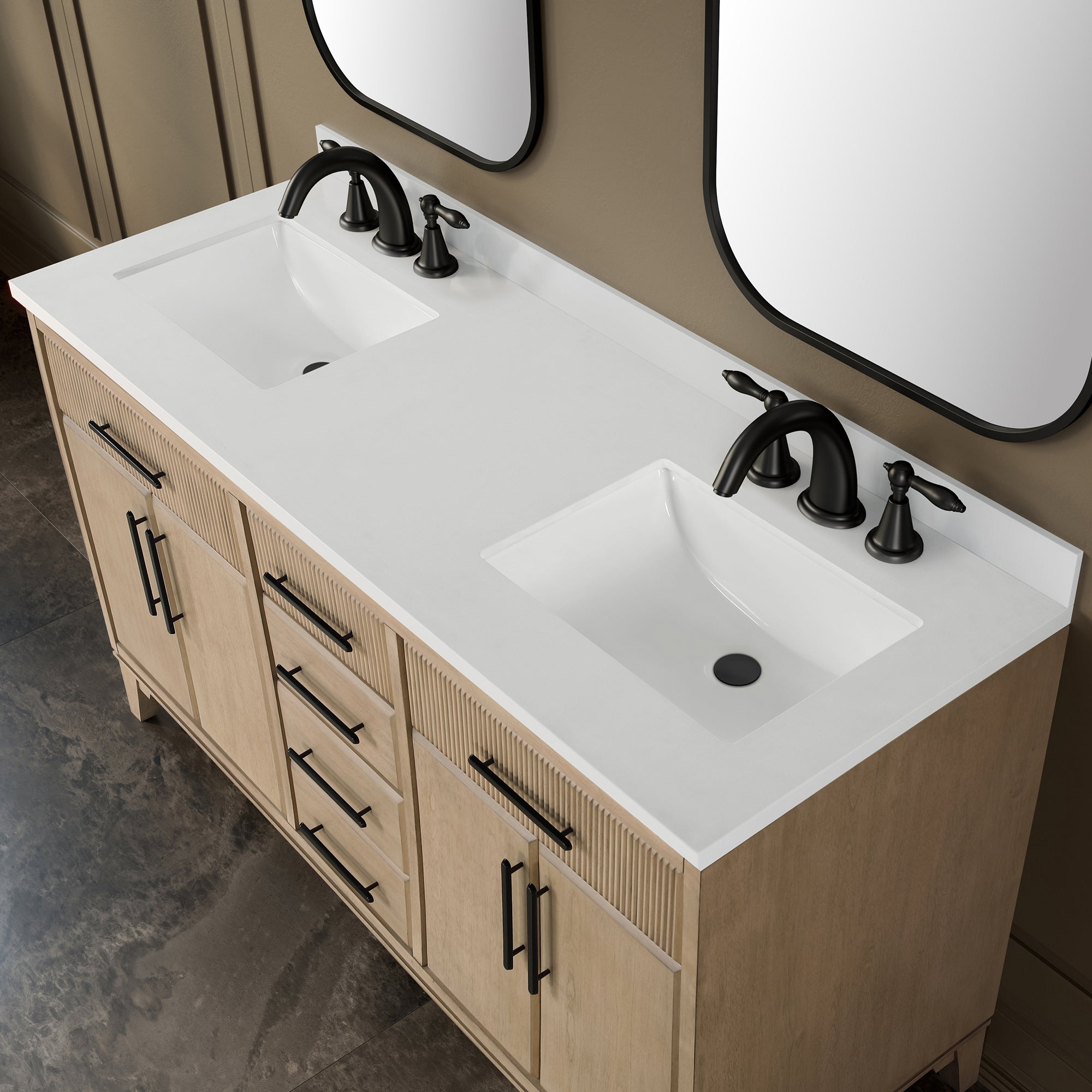 Marbella Vanity 60" - Sahara Birch