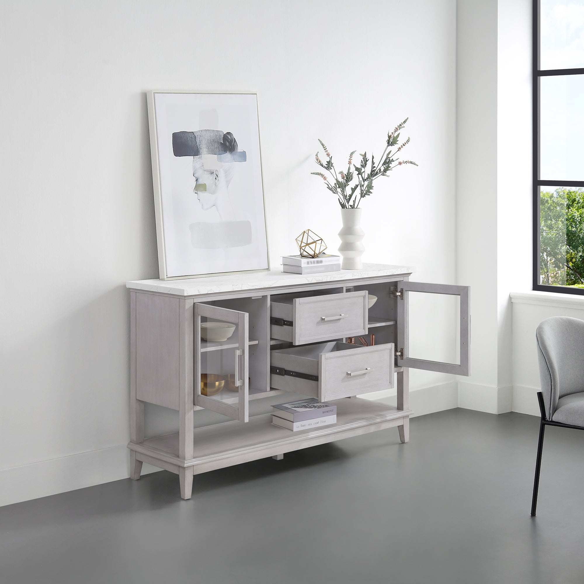 DYLAN 60" - ACCENT CABINET WITH STORAGE