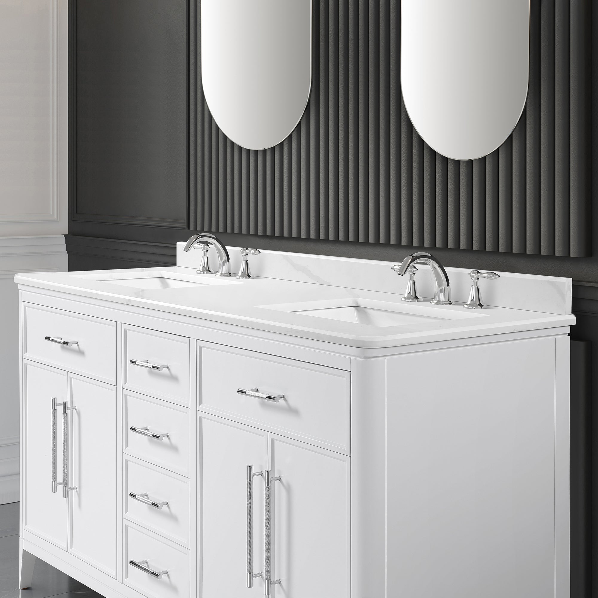 Venice II Vanity 60" - Pure White