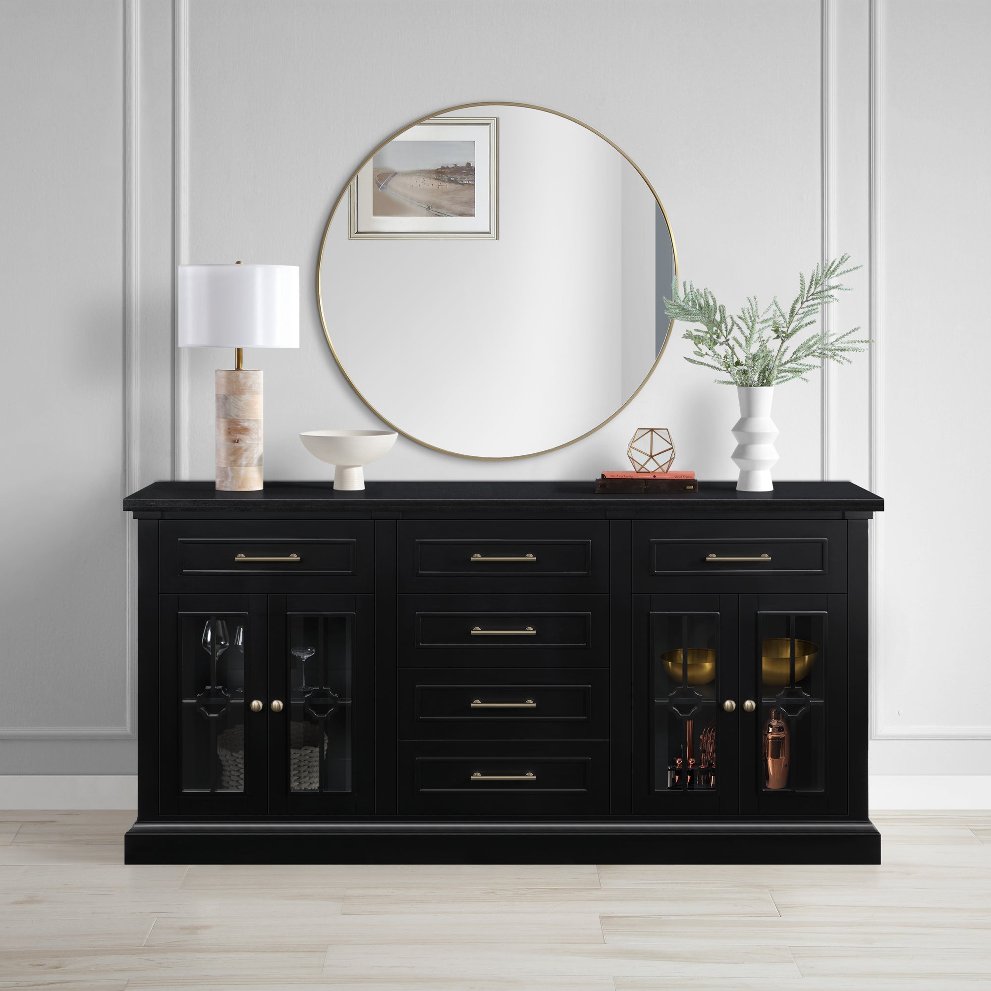 Positano 72” - Customizable Accent Cabinet with Storage