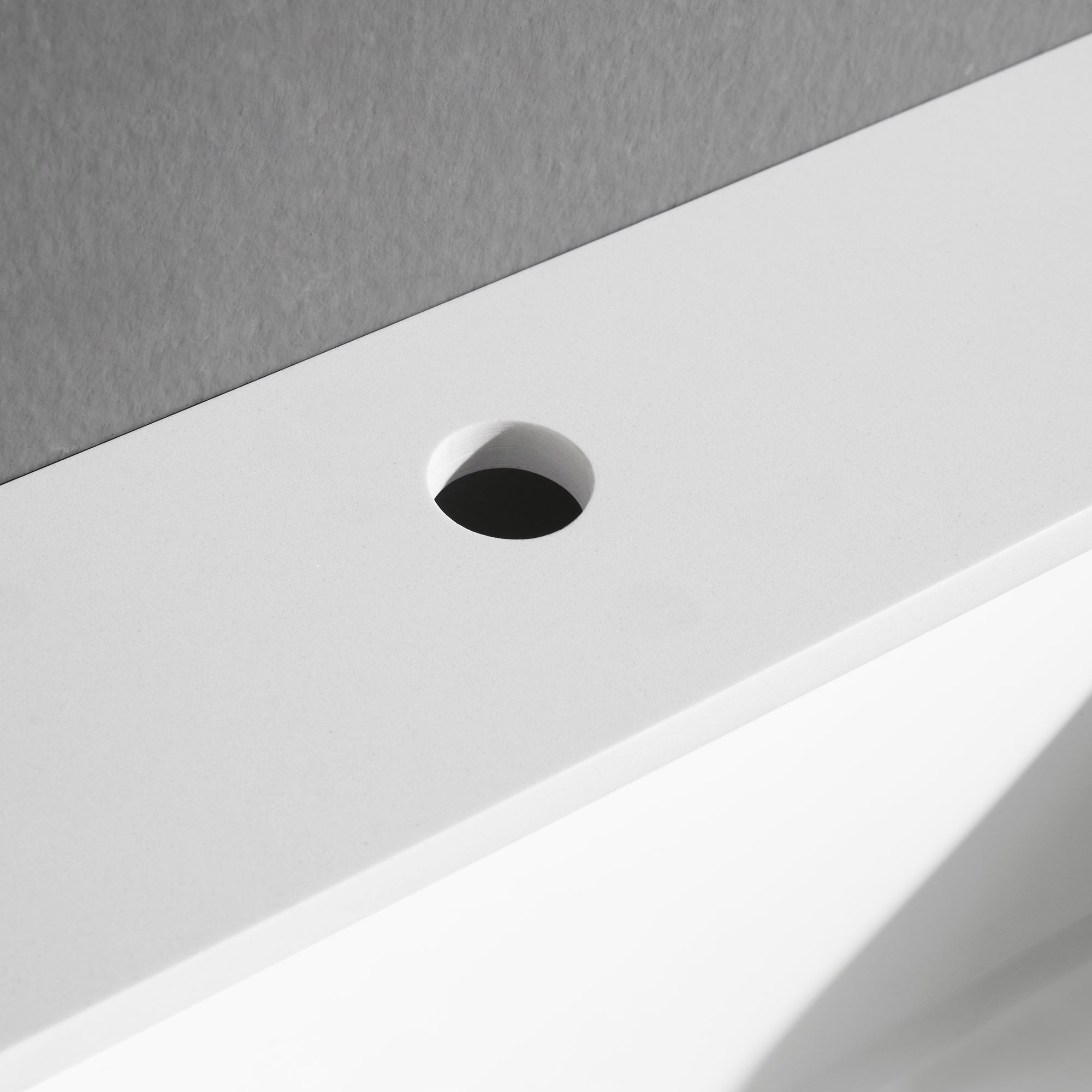 Meuble-lavabo suspendu simple Bella de 36 po blanc pur