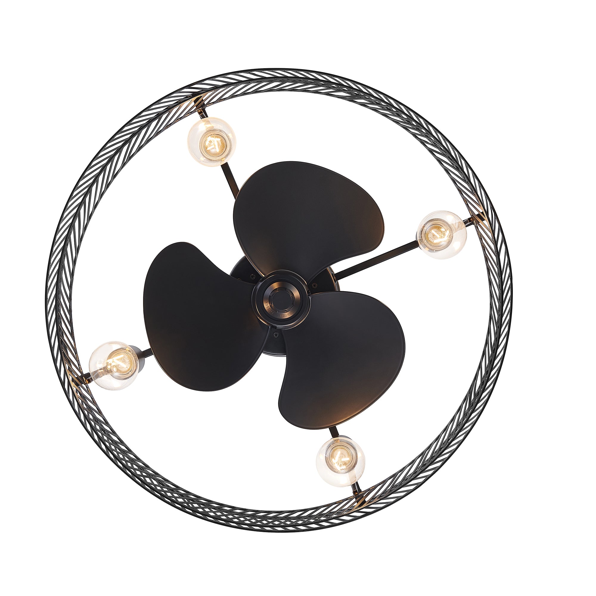 Kossi ventilateur-plafonnier à quatre ampoules