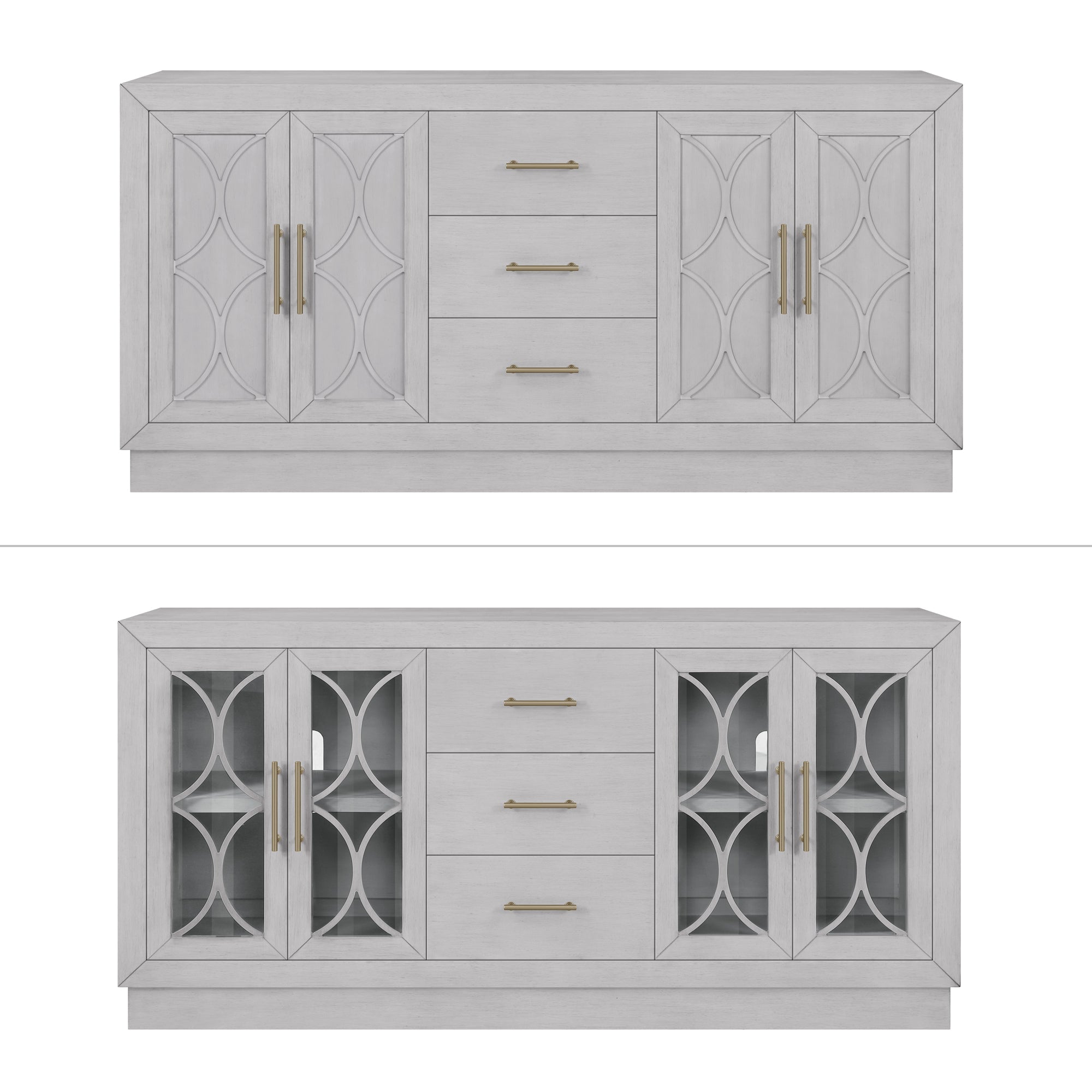New York 72” - Customizable Accent Cabinet with Storage