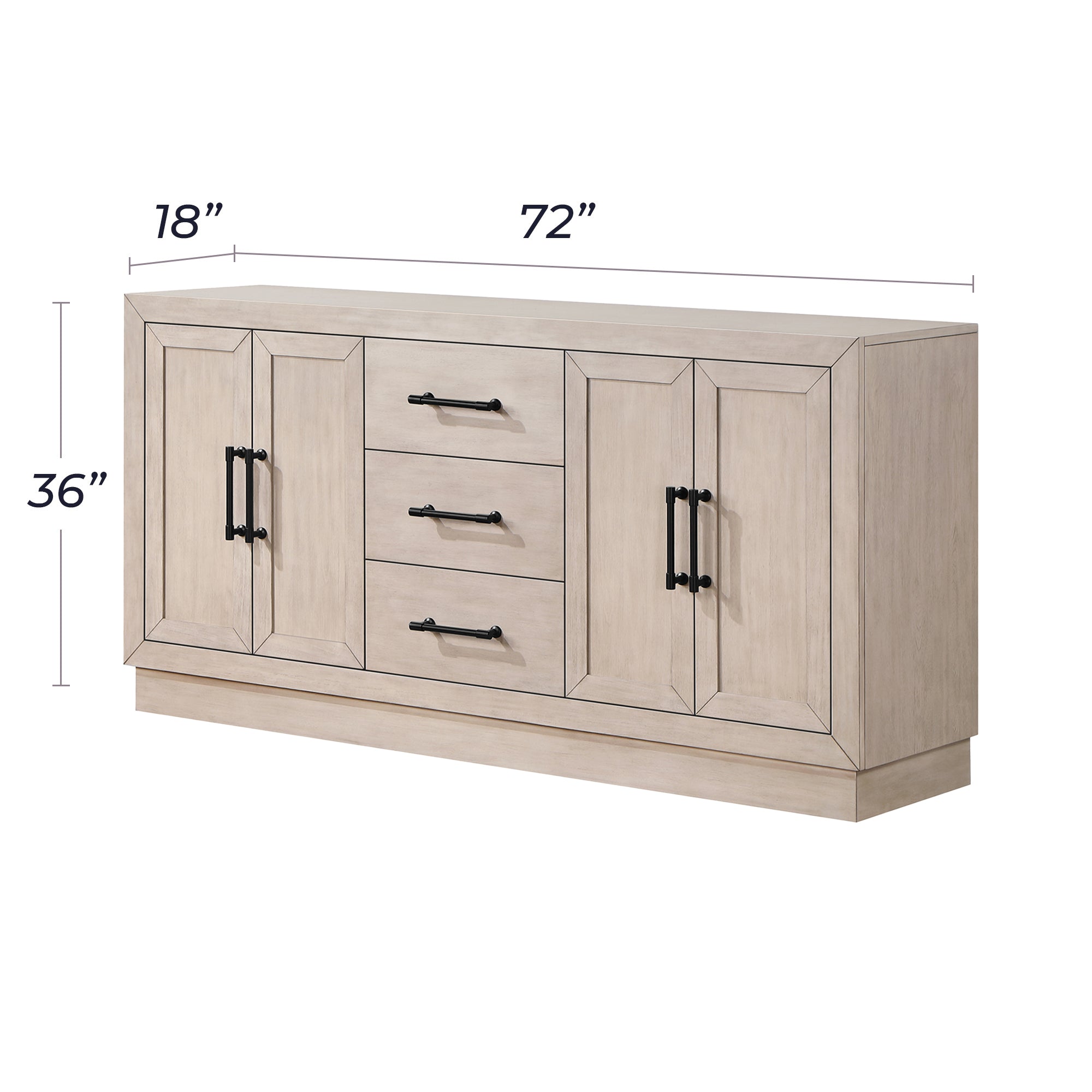 Paris 72" Customizable Accent Cabinet with Storage
