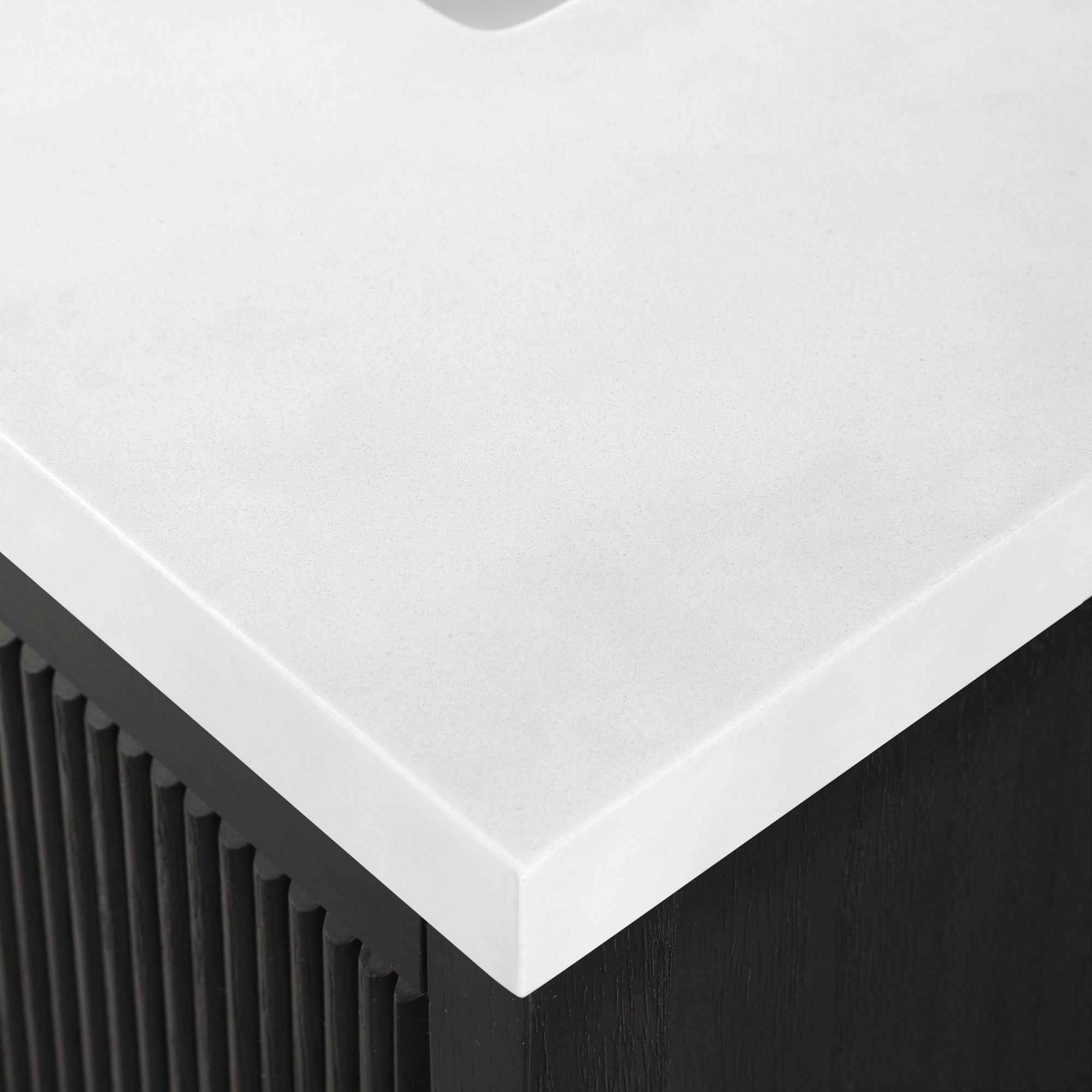 Hedy 60 po - Meuble-lavabo avec dessus en quartz blanc