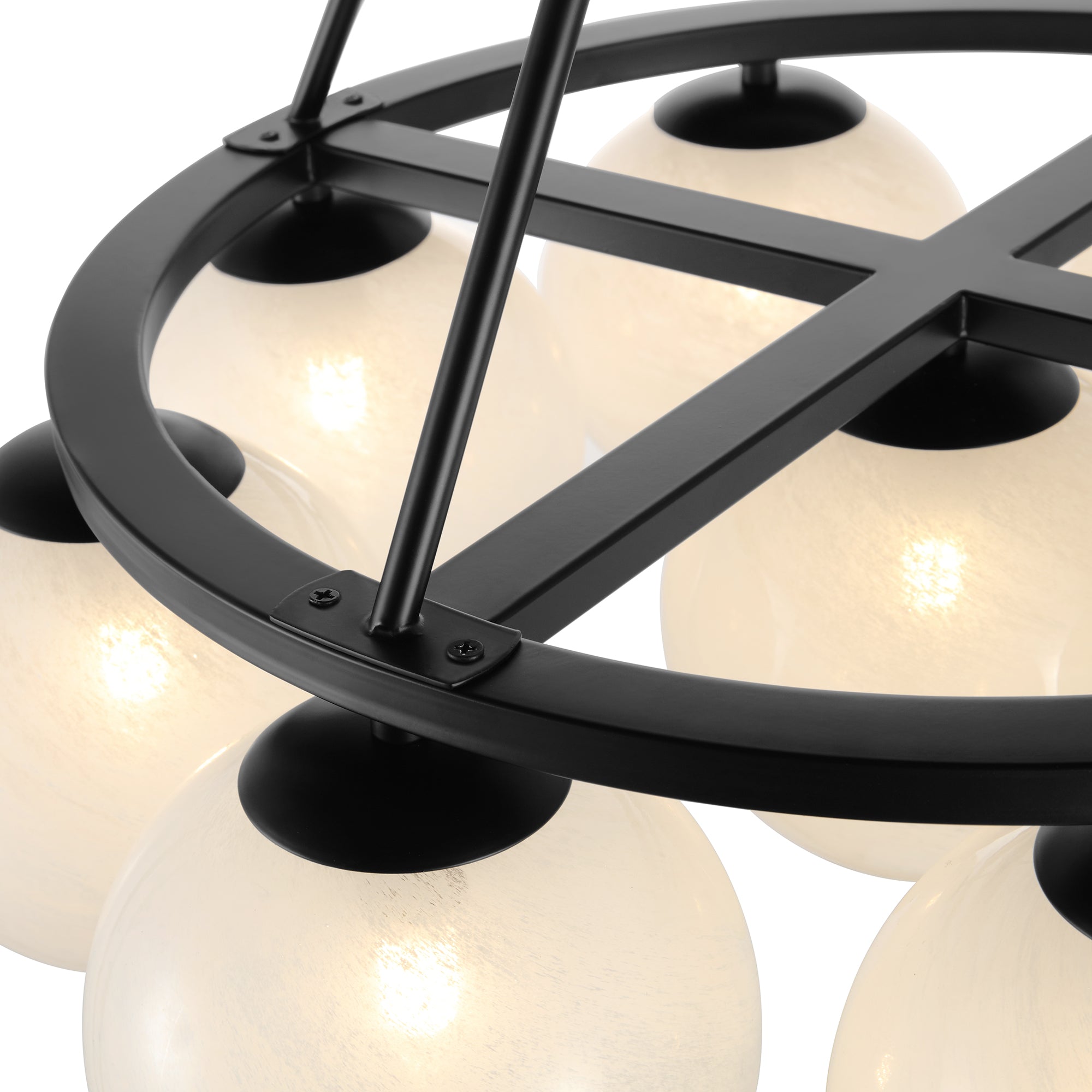 Phoebe Chandelier 9LT - Matte Black