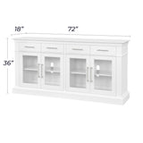 Boston 72" Customizable Accent Cabinet with Storage