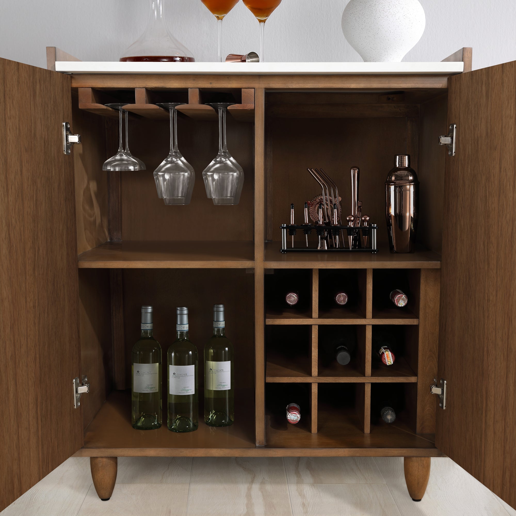 Andrea - Armoire de bar 32" avec rangement