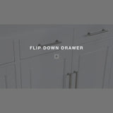 Flip Down Drawer with Power Bar