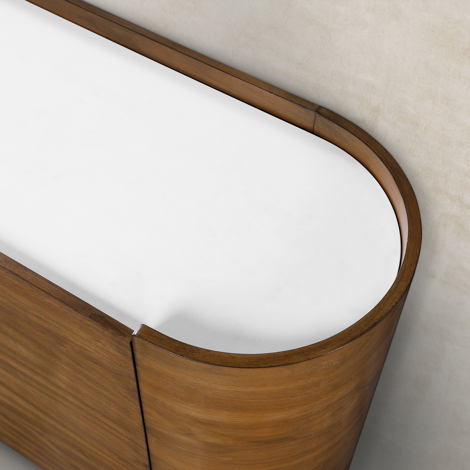 Hedy 30 po - Meuble-lavabo avec dessus en quartz blanc