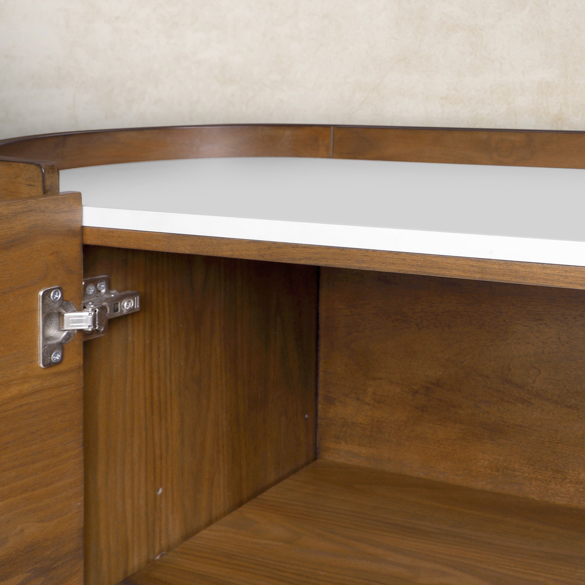 Hedy 30 po - Meuble-lavabo avec dessus en quartz blanc