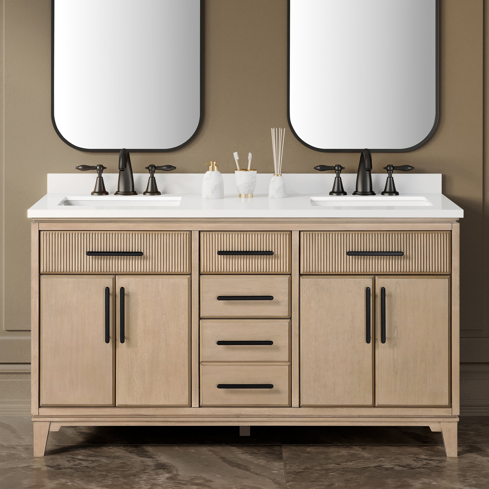 Marbella Vanity 60" - Sahara Birch