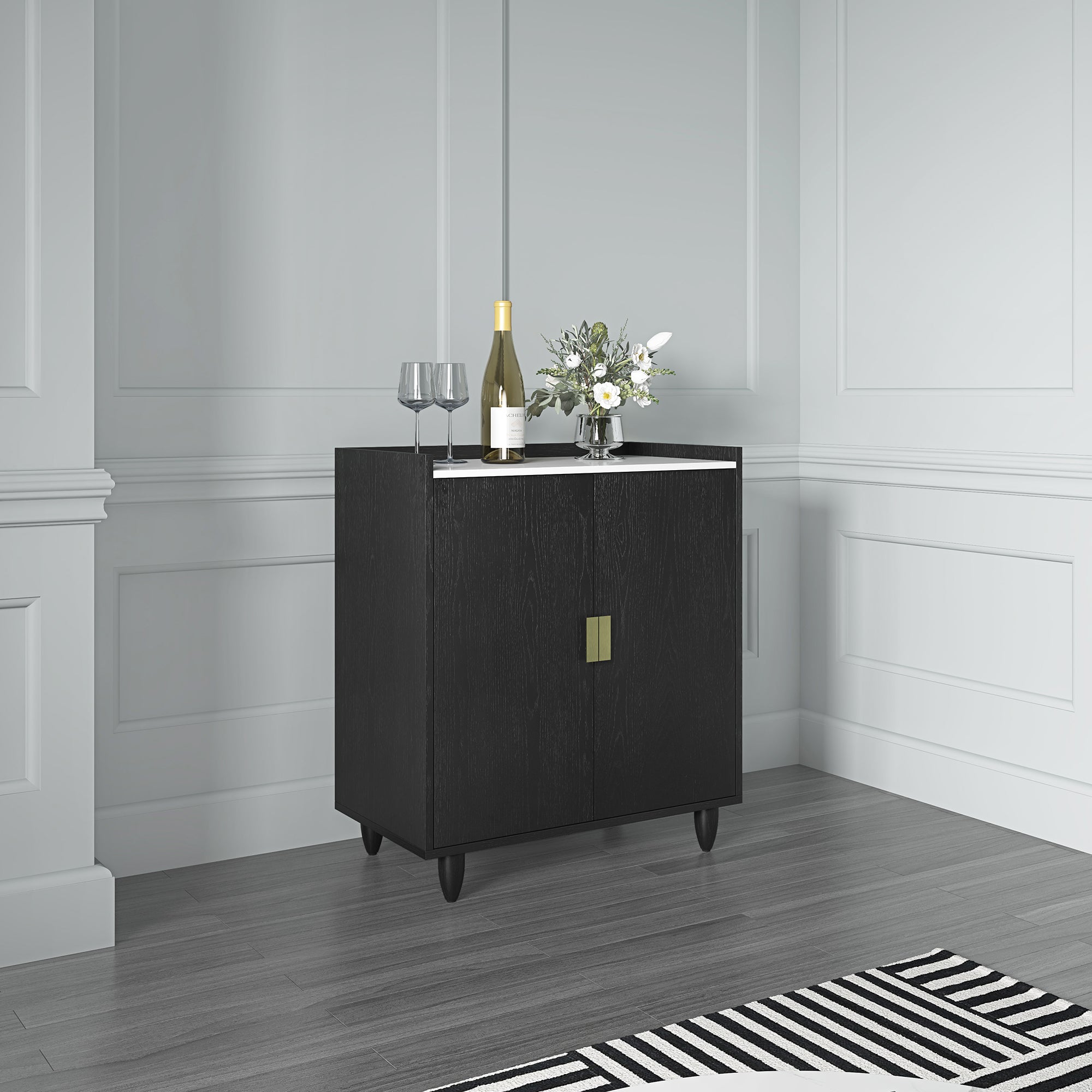  Julia - Armoire de bar avec rangement