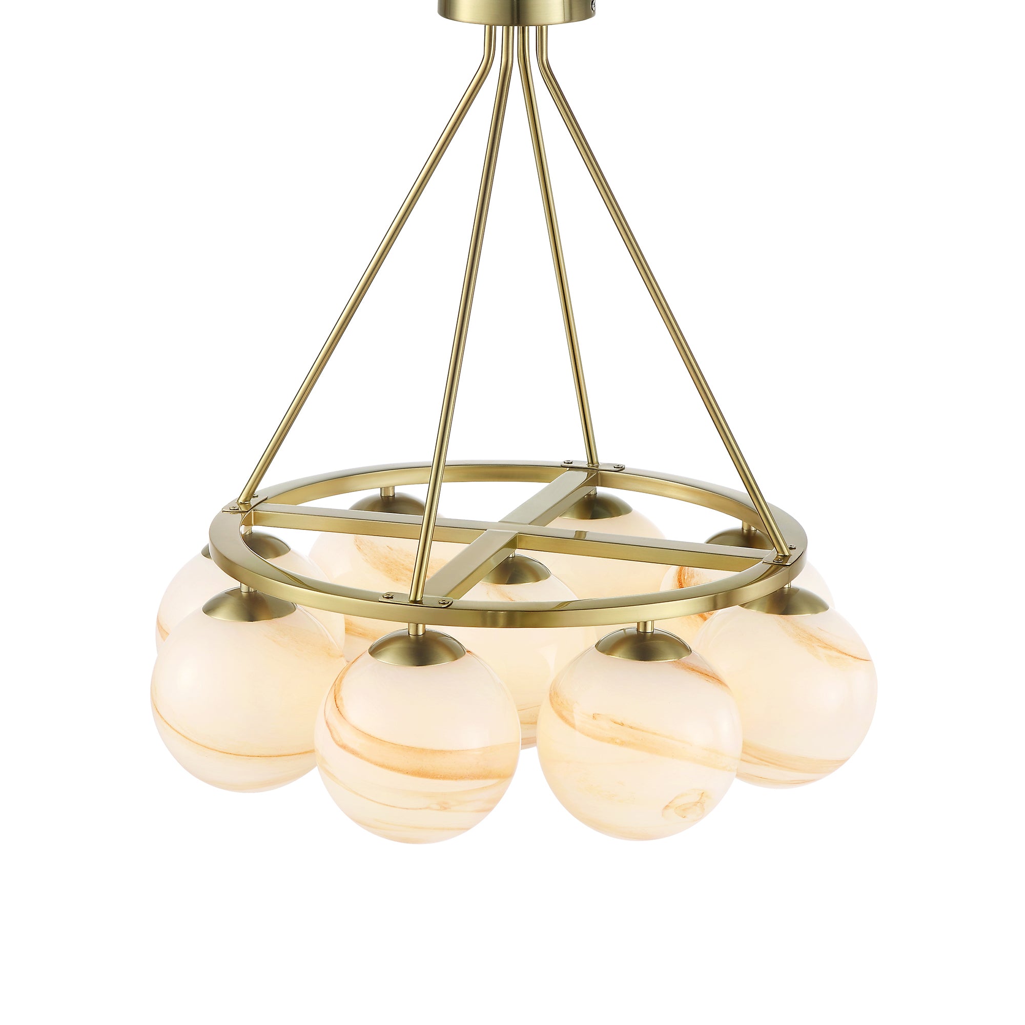 Phoebe lustre à neuf ampoules