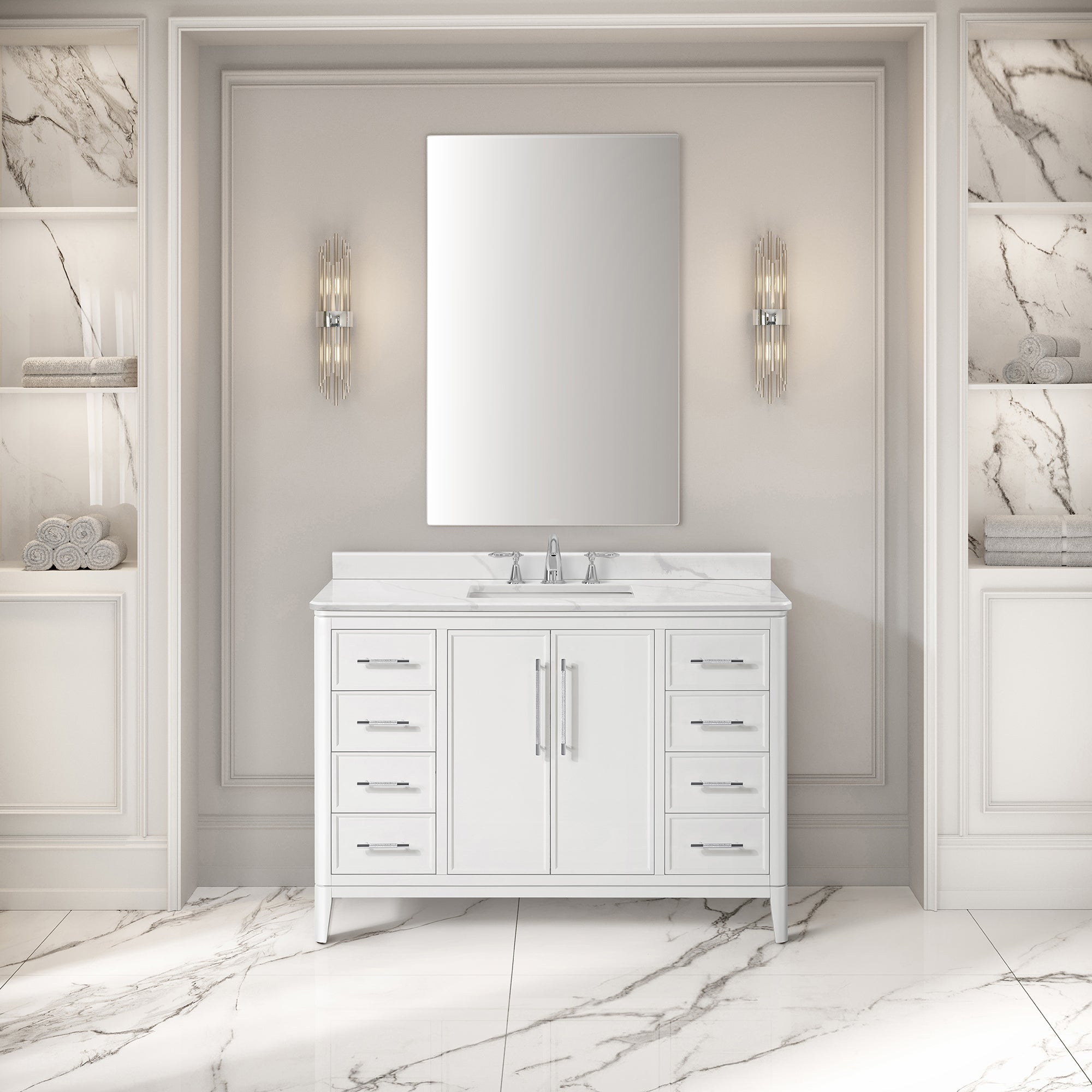 Venice II Vanity 48" - Pure White
