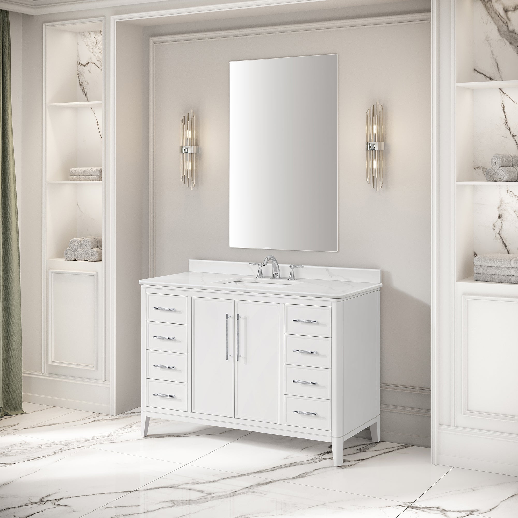 Venice II Vanity 48" - Pure White