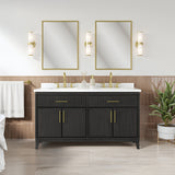 Hedy 60" Vanity With White Quartz Top