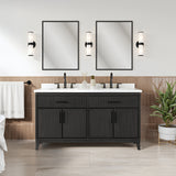 Hedy 60" Vanity With White Quartz Top