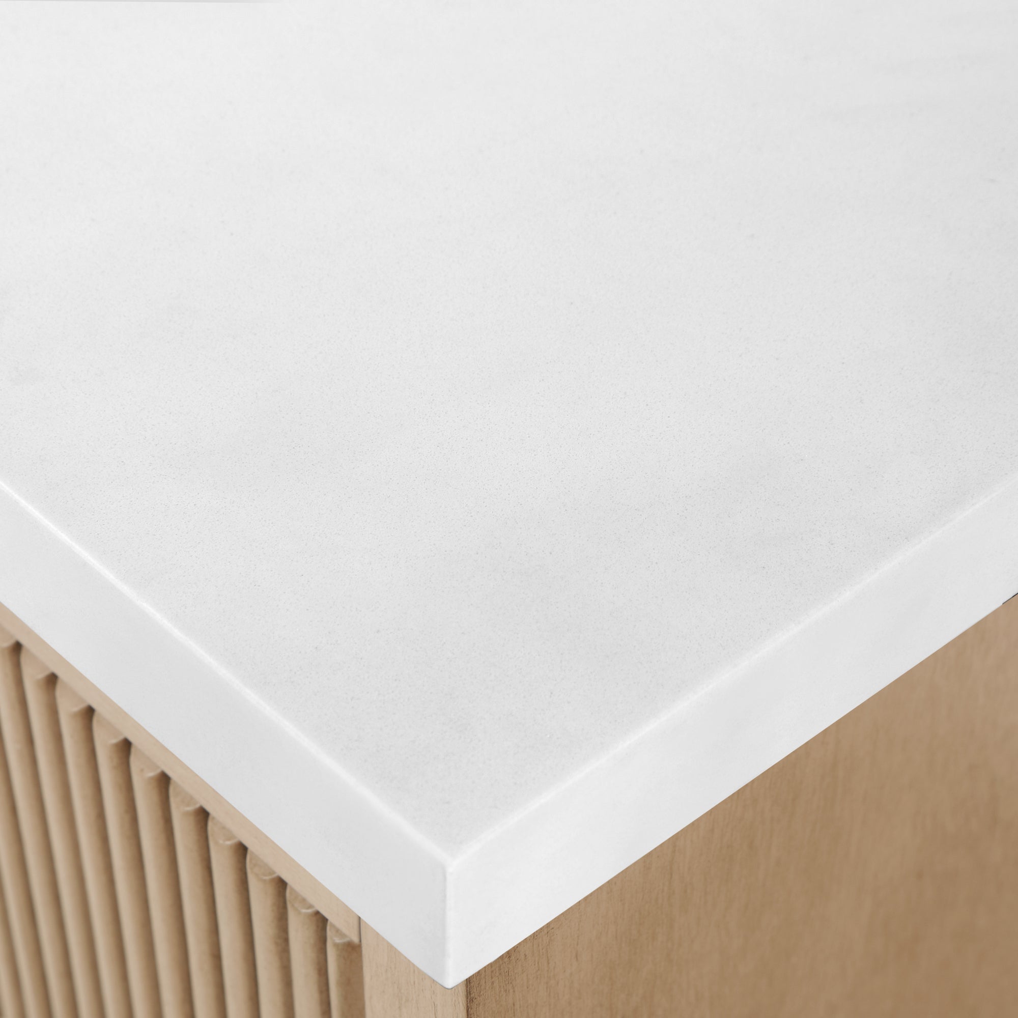 Hedy 30 po - Meuble-lavabo avec dessus en quartz blanc