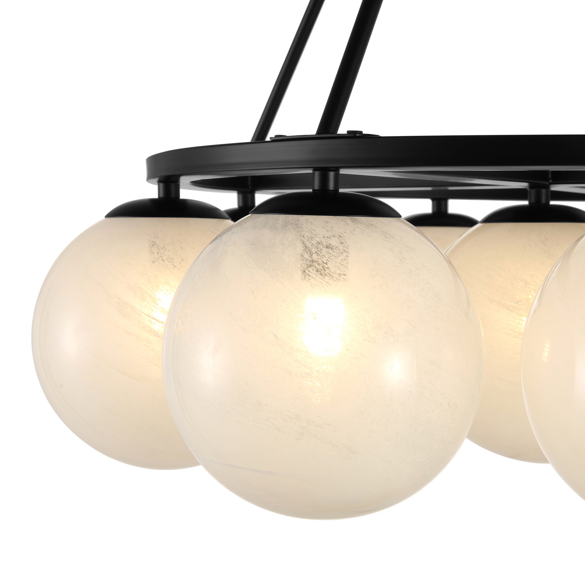 Phoebe Chandelier 9LT - Matte Black