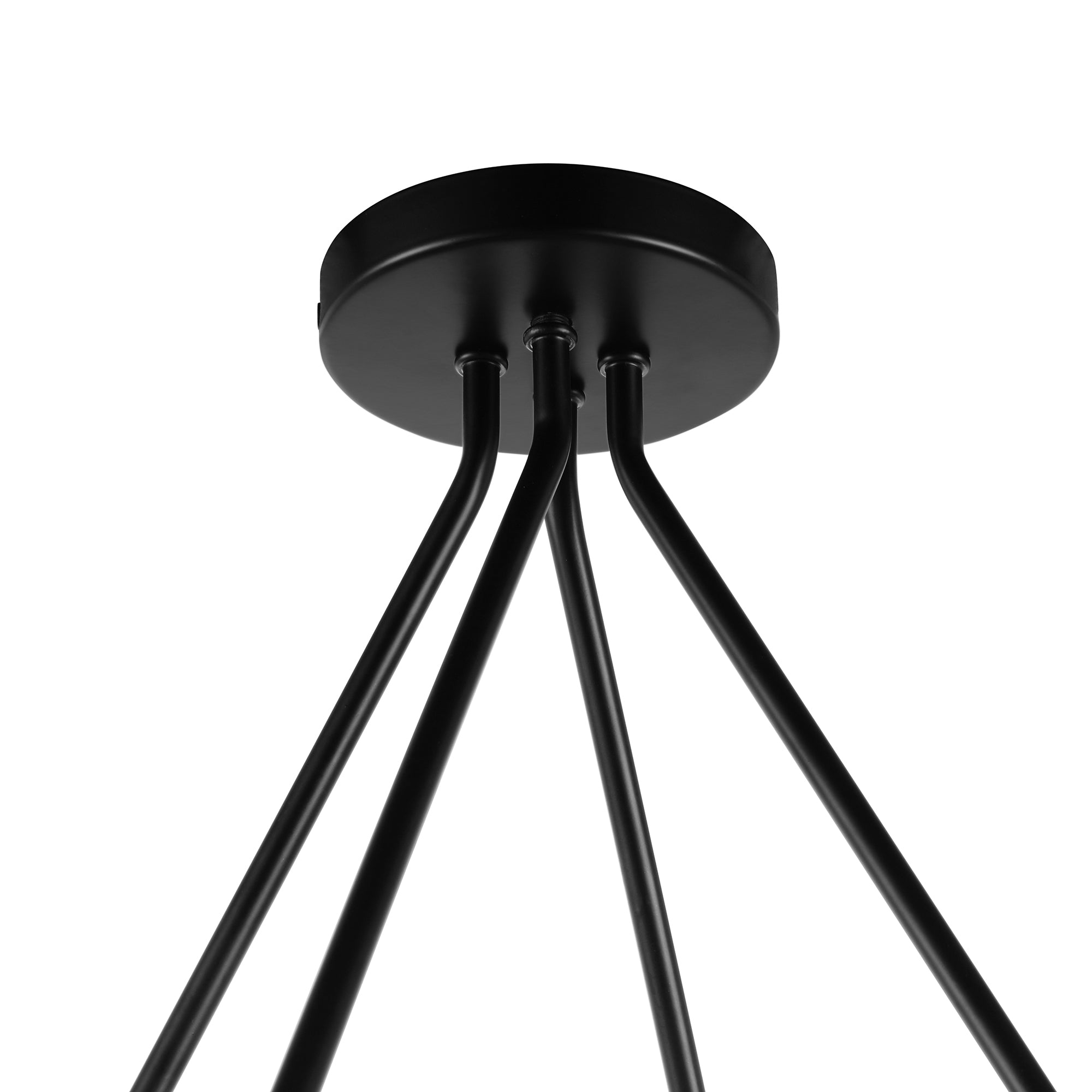 Phoebe Chandelier 9LT - Matte Black