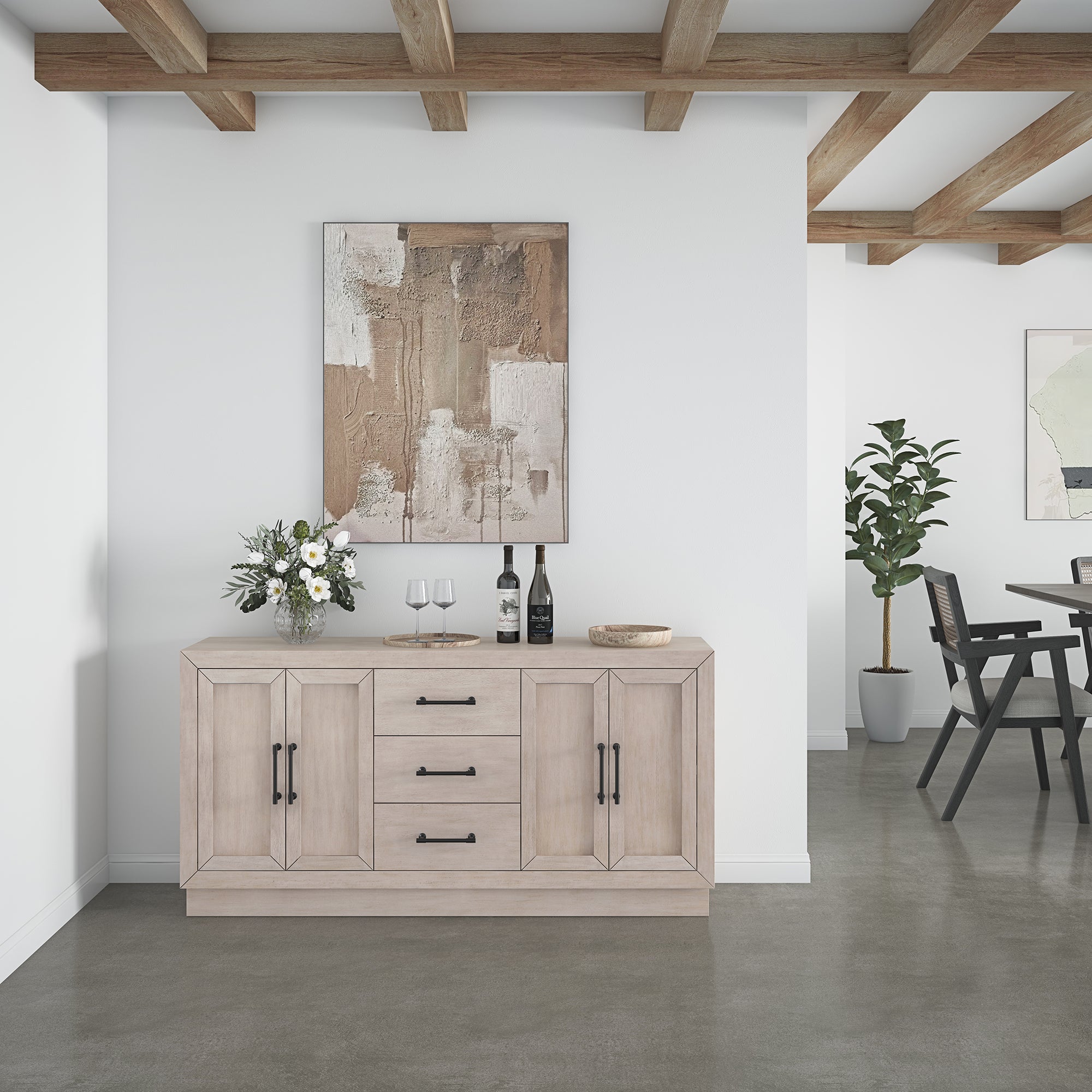 Paris 72" Customizable Accent Cabinet with Storage