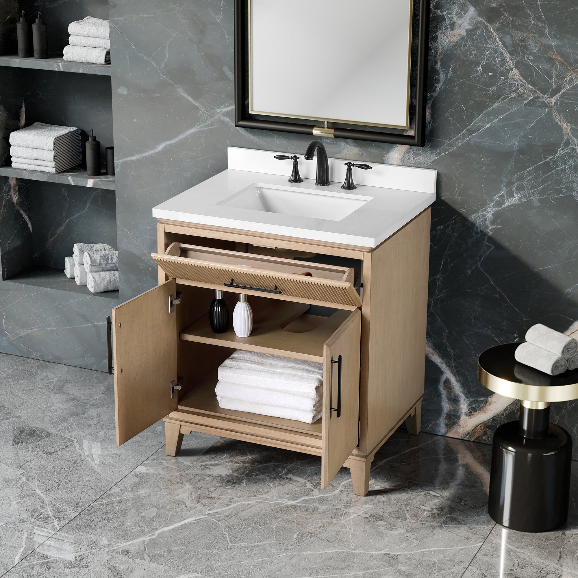 Marbella Vanity 30" - Sahara Birch