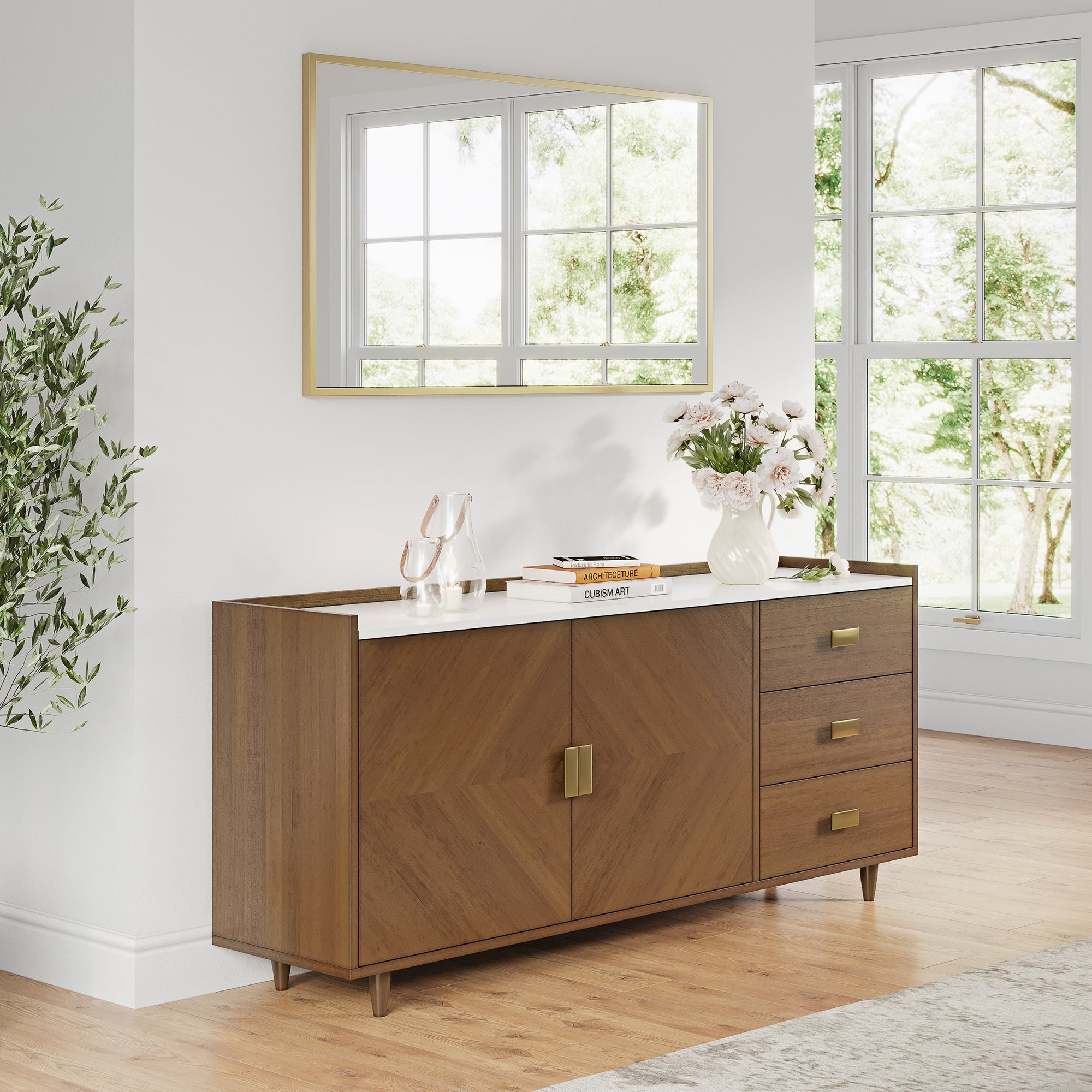 Andrea - Armoire d’appoint avec rangement