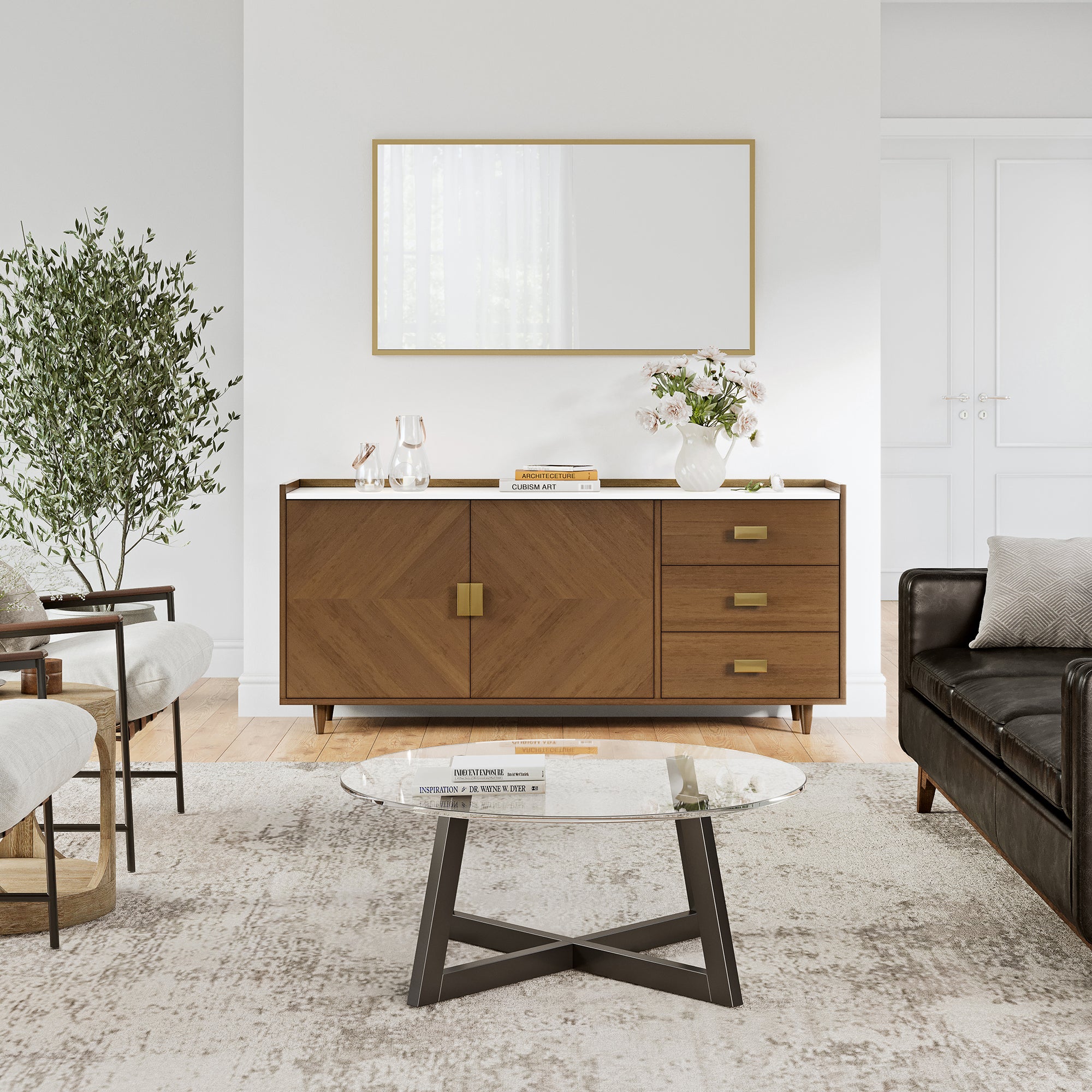 Andrea - Armoire d’appoint avec rangement